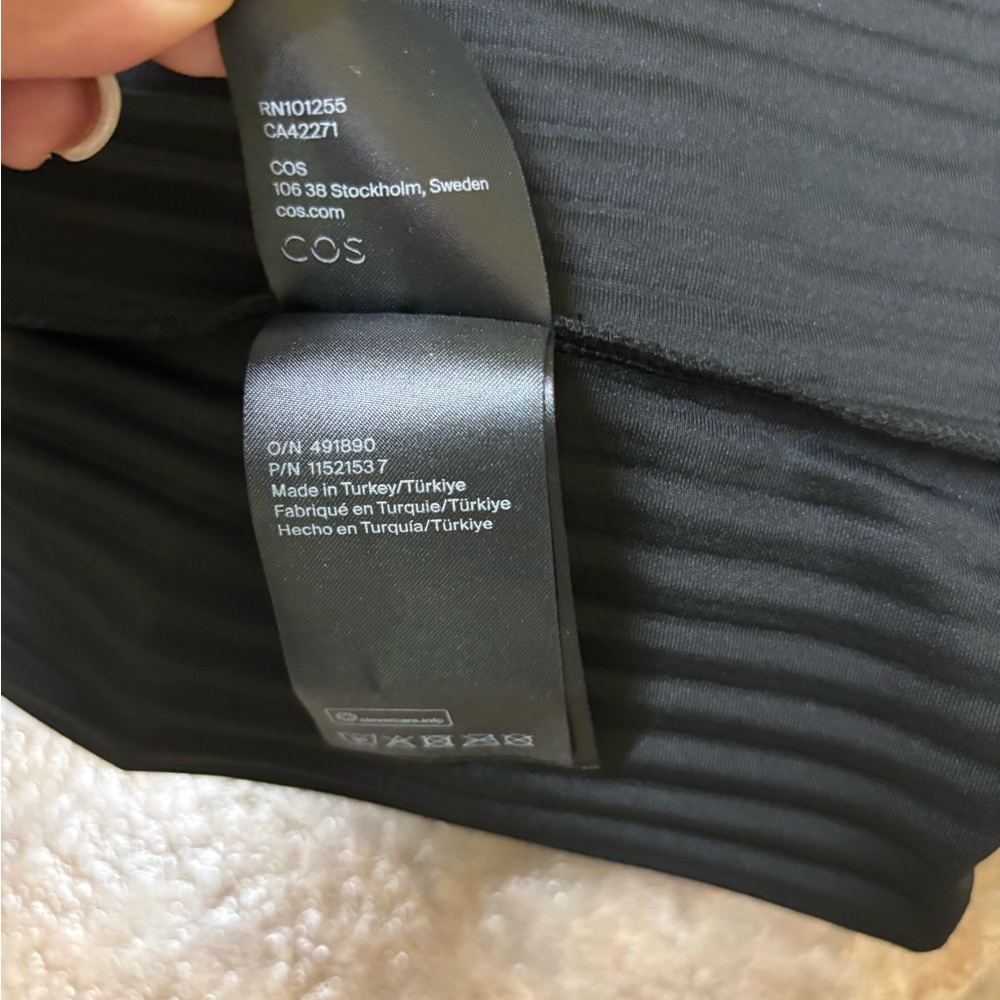 COS Black Ribbed Jumpsuit - Picture 10 of 10